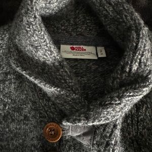 Fjallraven Men’s Lada Shawl Sweater Size M - Grey